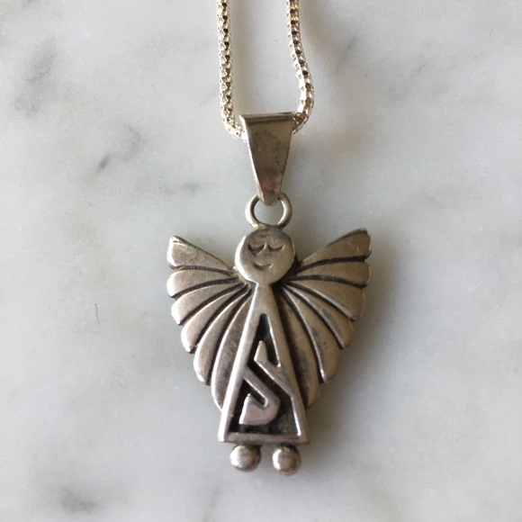 Jewelry - Native American Sterling Silver Angel Pendant